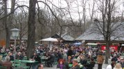 Le biergarten de Munich. 